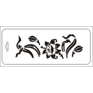 Трафарет Тиб-цв-048 "Лилия" бордюр Event Design, 10х25 см